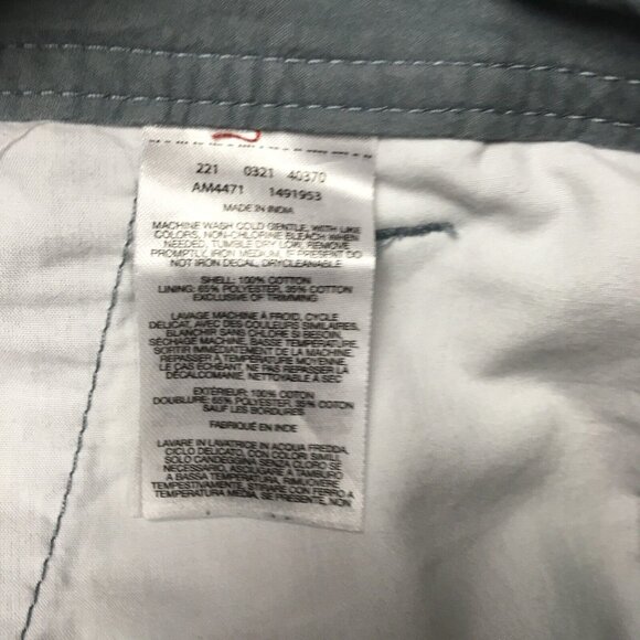 Columbia Mens Shorts size 38 Casual Pockets Lightweight Cotton Blue Gray - Picture 7 of 10